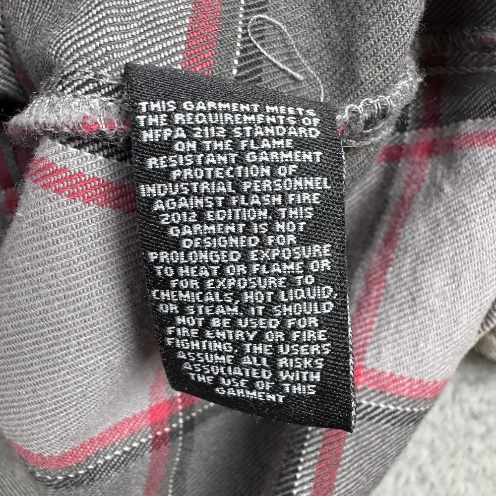 Dixxon Flannel Shirt Men 3XL Gray The Hotshot FR Work Fire Resistant Long Sleeve - Picture 11 of 12
